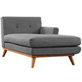 Engage Right-Facing Upholstered Fabric Chaise by Modway