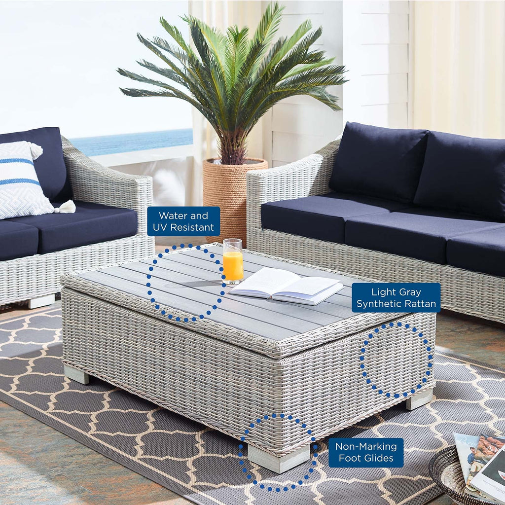 Conway 4-Piece Sunbrella¨ Outdoor Patio Wicker Rattan Furniture Set by Modway