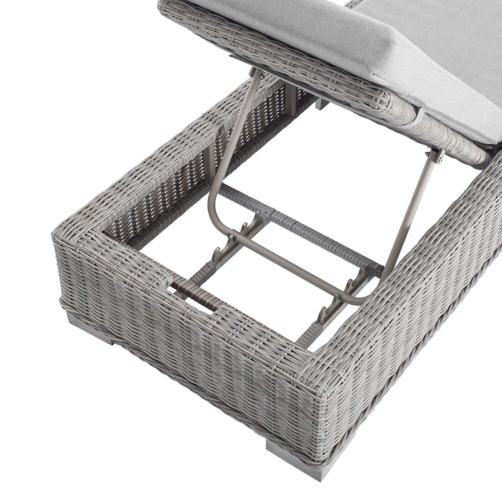 Conway Sunbrella¨ Outdoor Patio Wicker Rattan Chaise Lounge by Modway