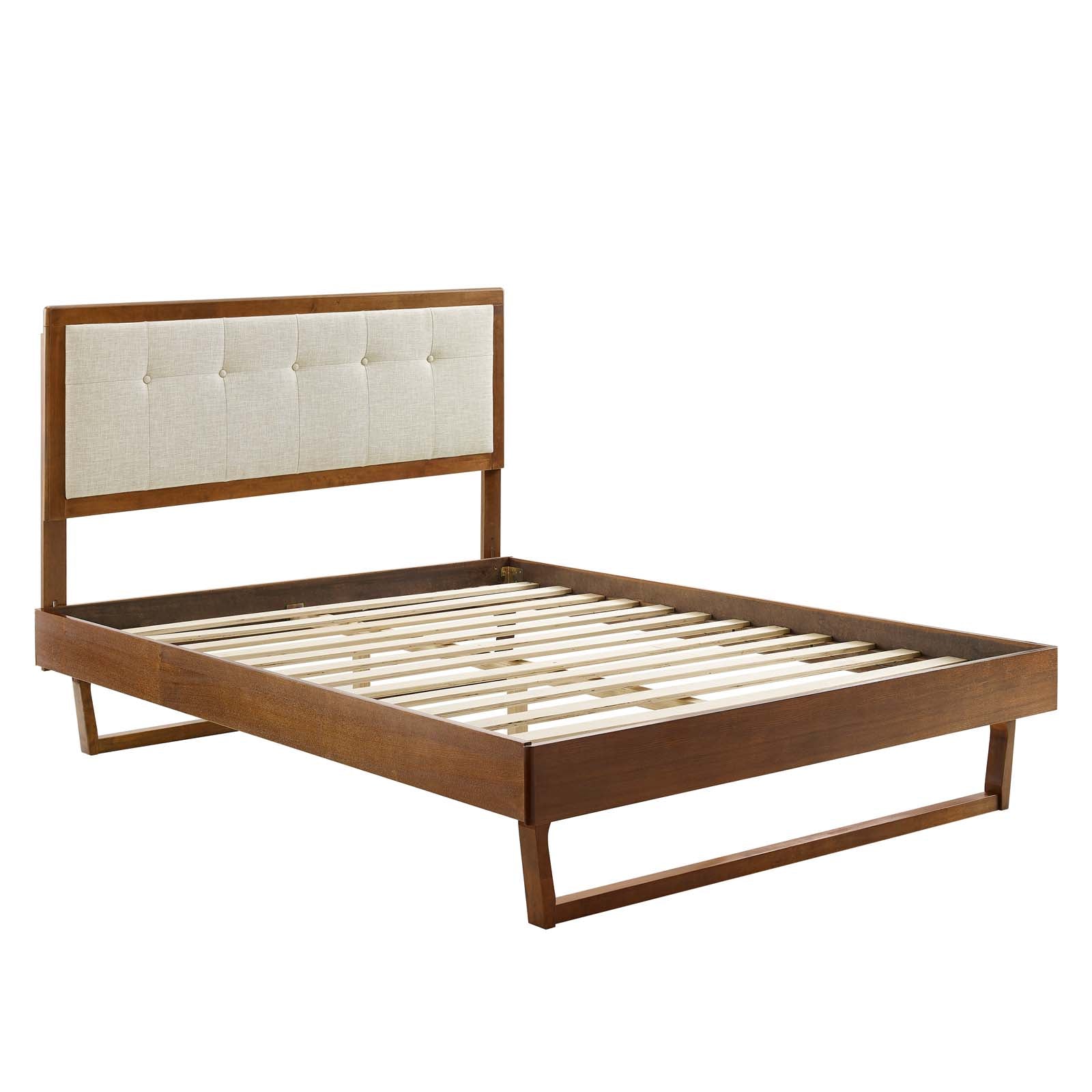 Willow Wood Full Platform Bed With Angular Frame by Modway