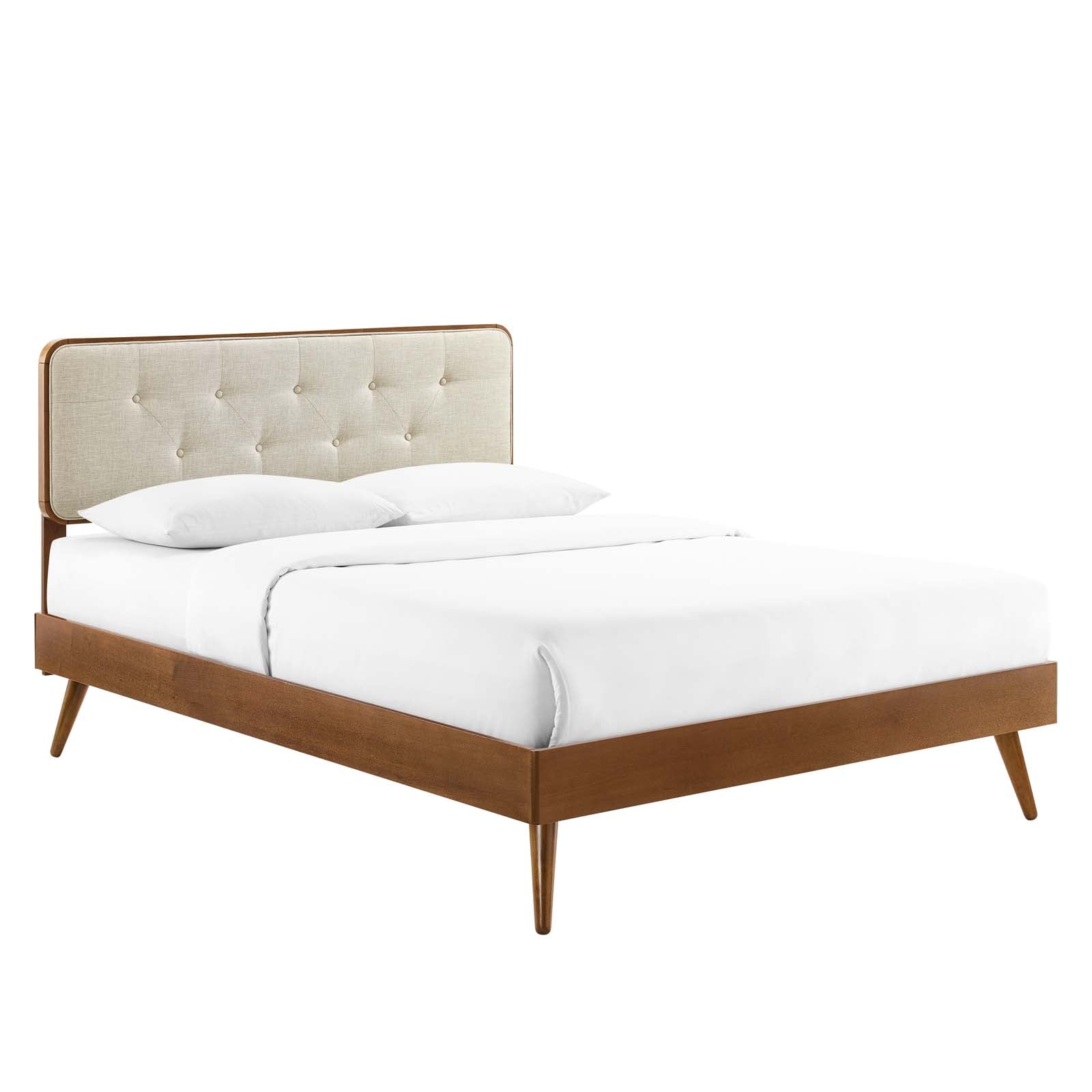 Bridgette Wood Full Platform Bed With Splayed Legs by Modway