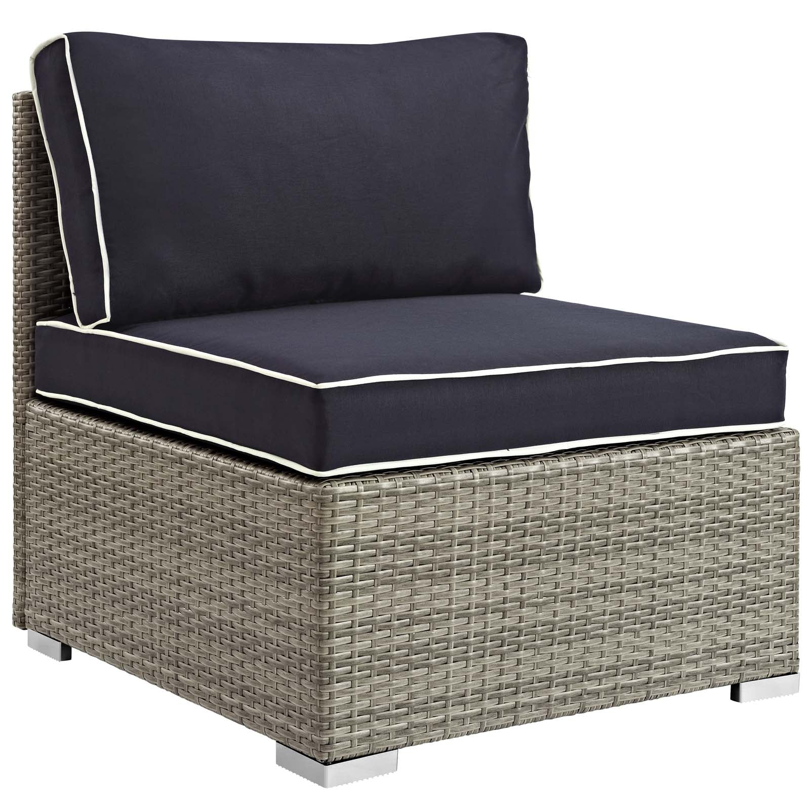 Repose Outdoor Patio Armless Chair by Modway