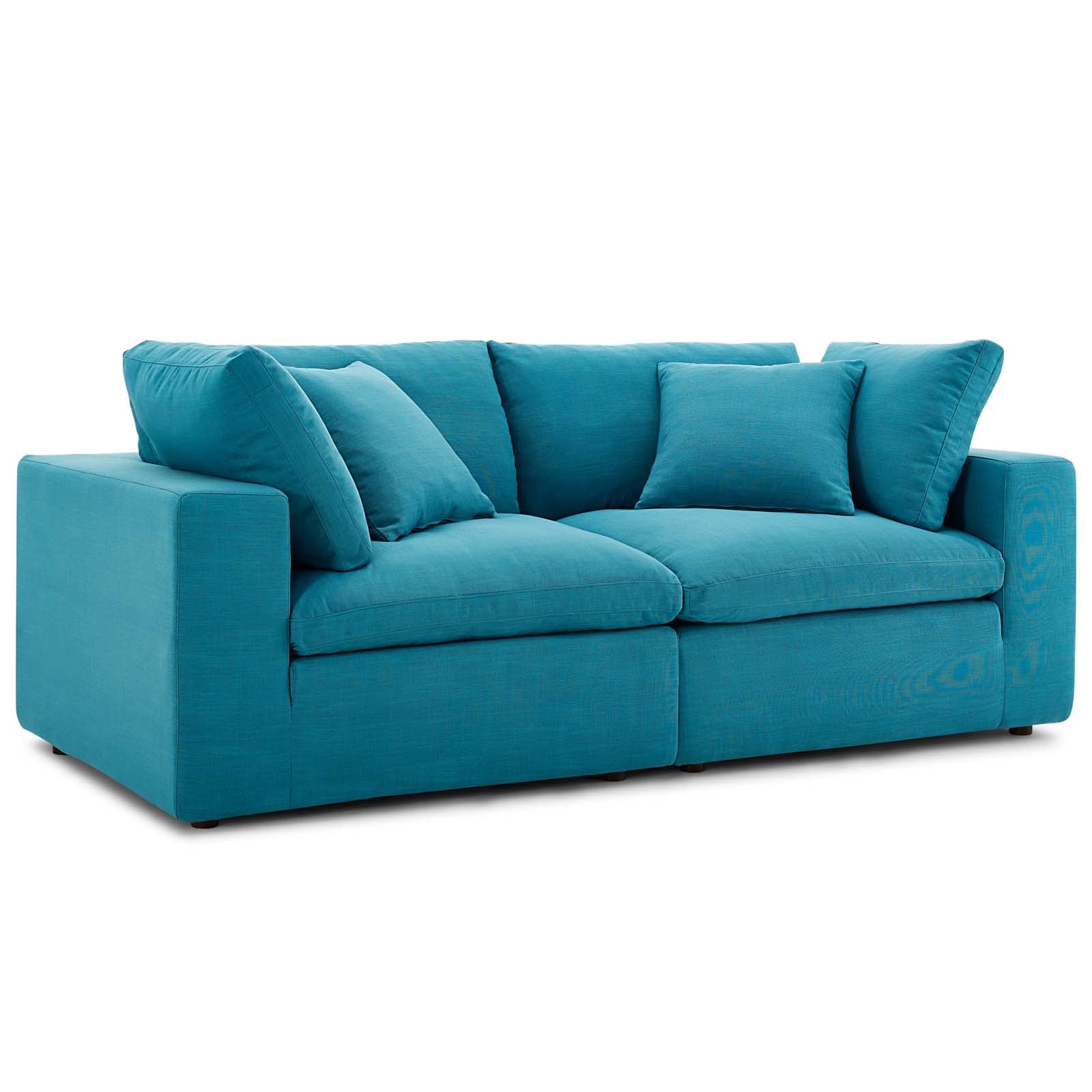 Commix 2 Piece Down Filled Overstuffed Sectional Sofa Set by Modway
