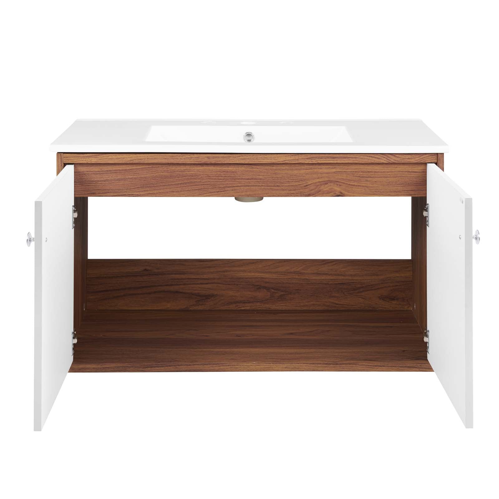 Transmit 36" Wall-Mount Bathroom Vanity by Modway
