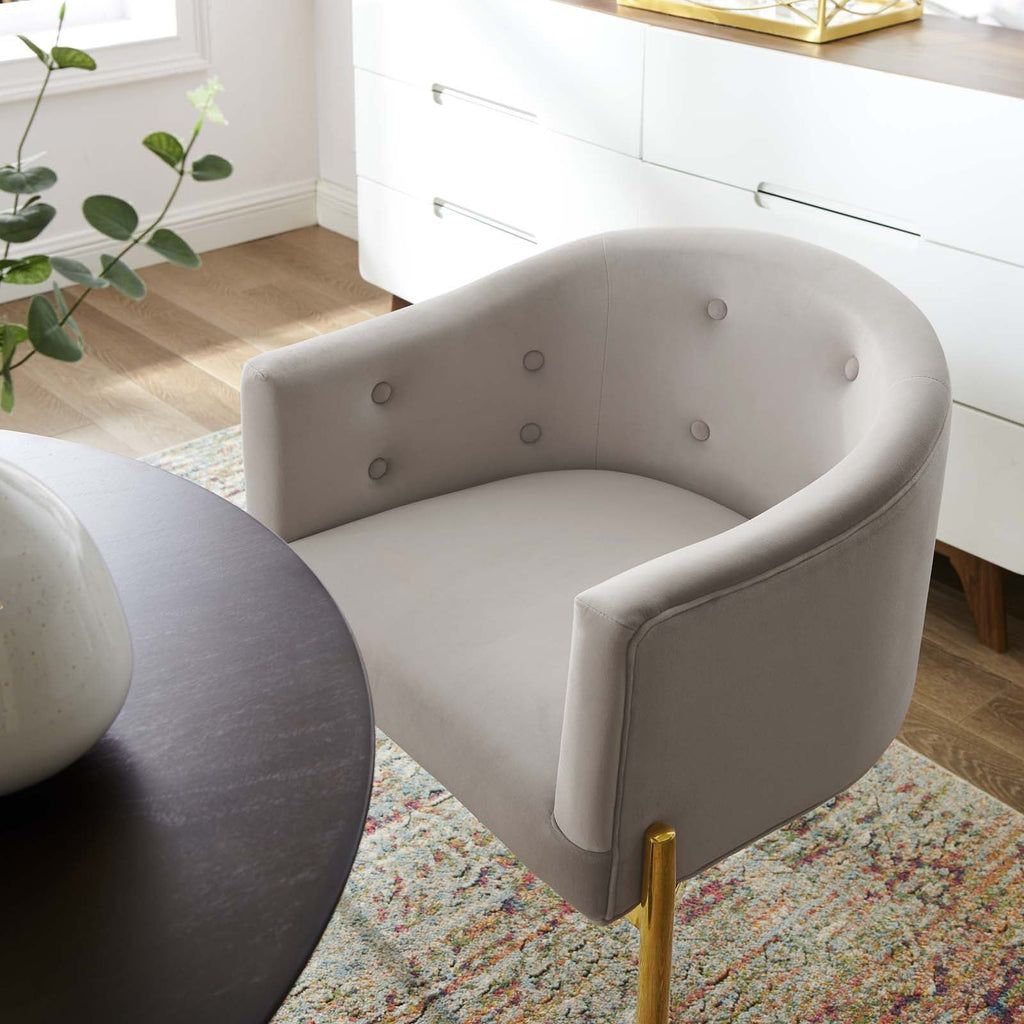 Savour Tufted Performance Velvet Accent Chairs Set of 2 by Modway