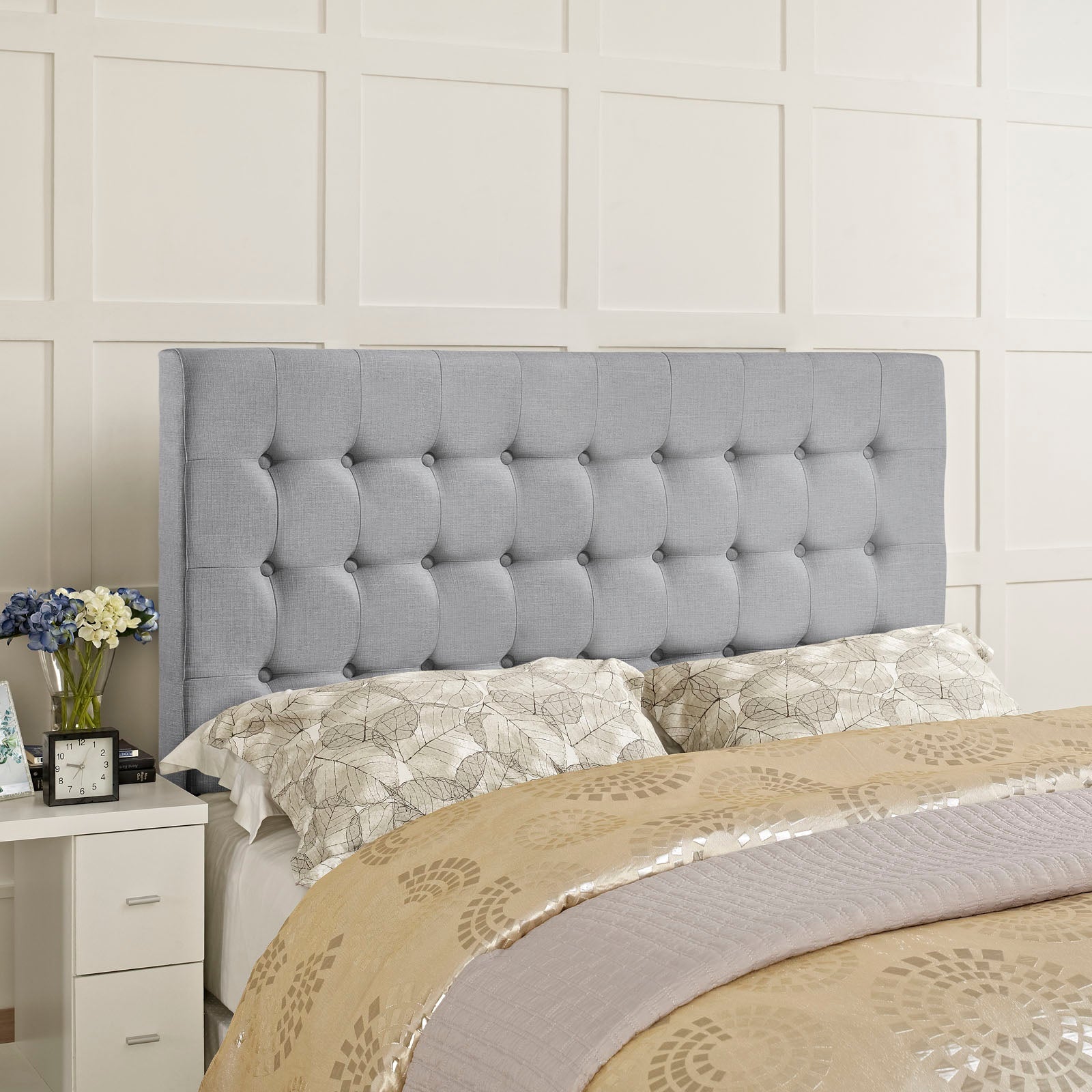 Tinble Upholstered Fabric Queen Headboard by Modway