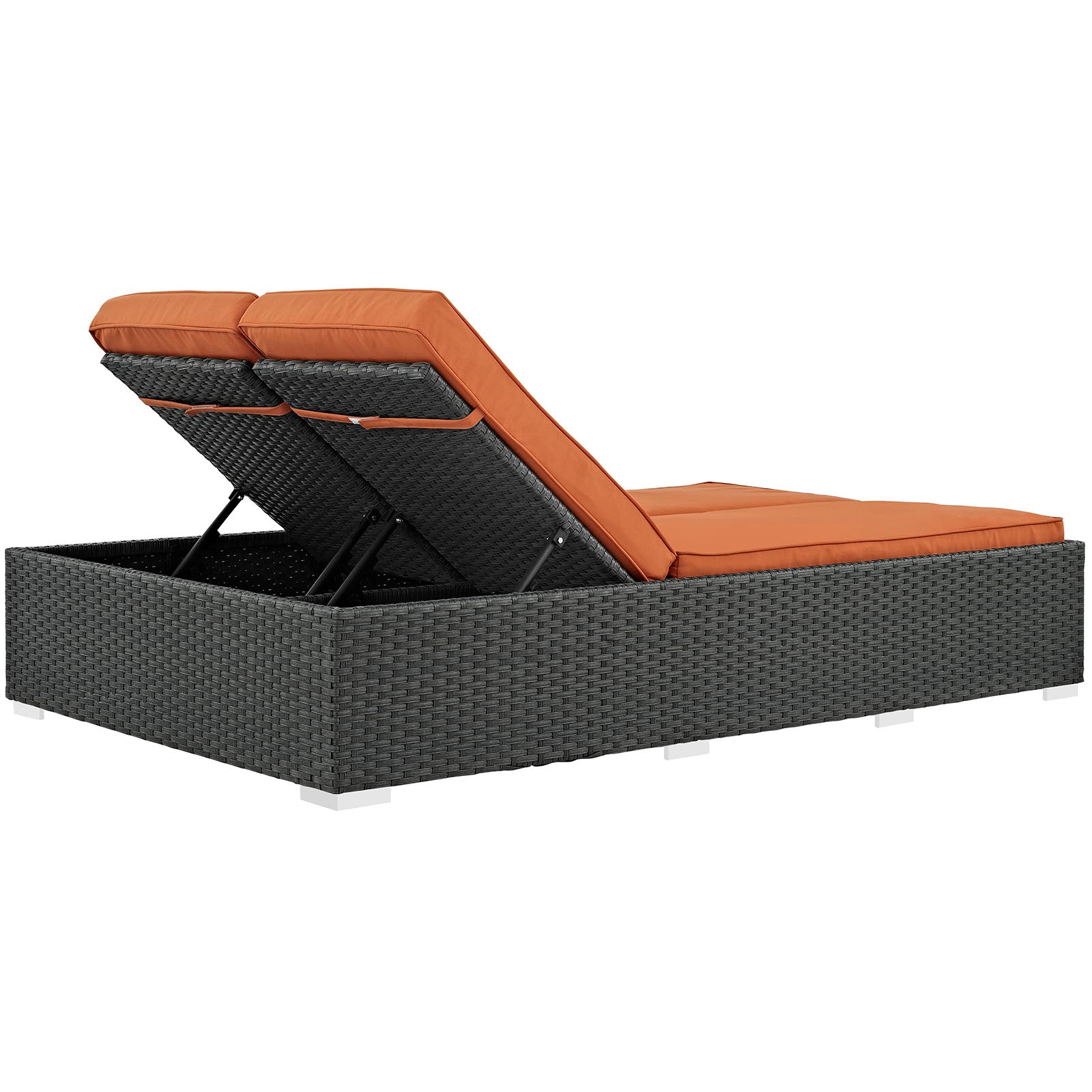Sojourn Outdoor Patio Sunbrella¨ Double Chaise by Modway