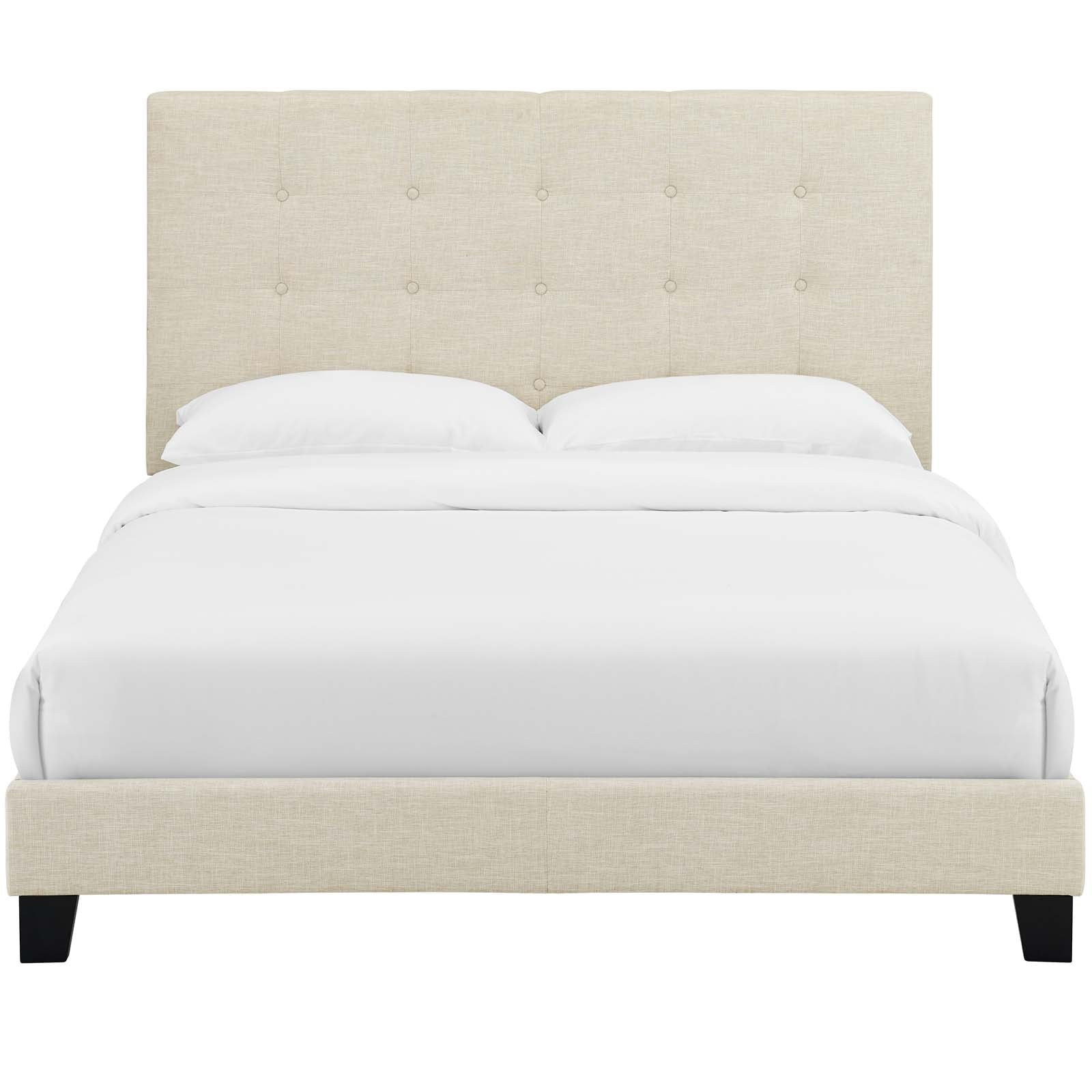 Melanie Tufted Button Upholstered Fabric Queen Platform Bed by Modway