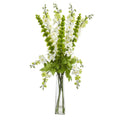 34" Delphinium and Bell of Ireland Artificial Arrangement