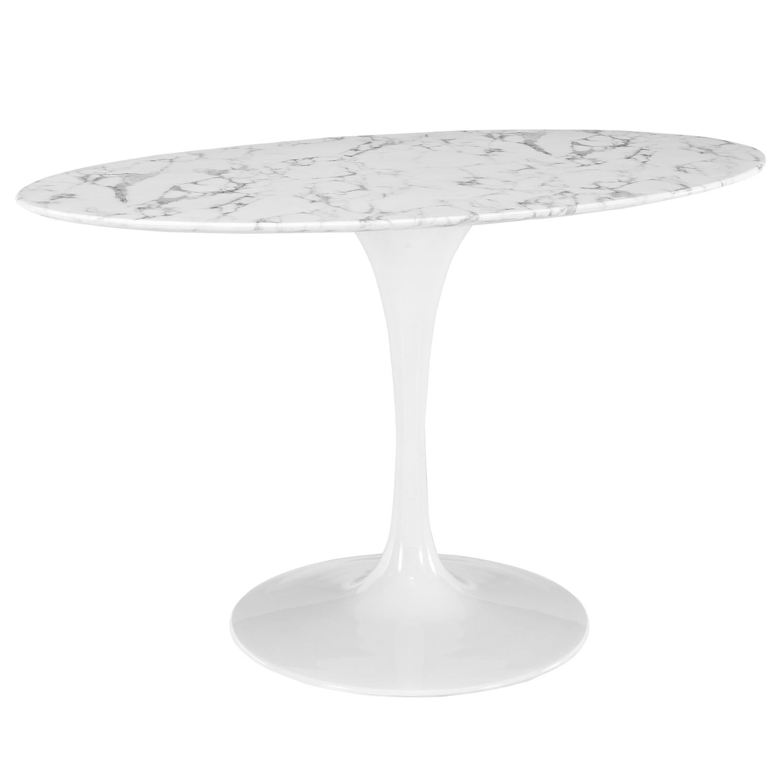 Lippa 54" Oval Faux Marble Dining Table by Modway