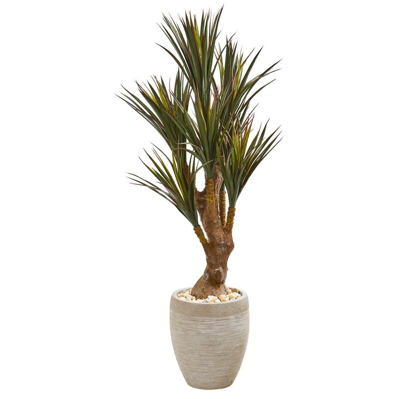 50" Yucca Artificial Tree In Planter Uv Resistant (Indoor/Outdoor)