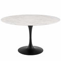 Lippa 54" Round Faux Marble Dining Table by Modway