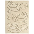 Jubilant Sprout Scrolling Vine Shag 5x8 Area Rug by Modway