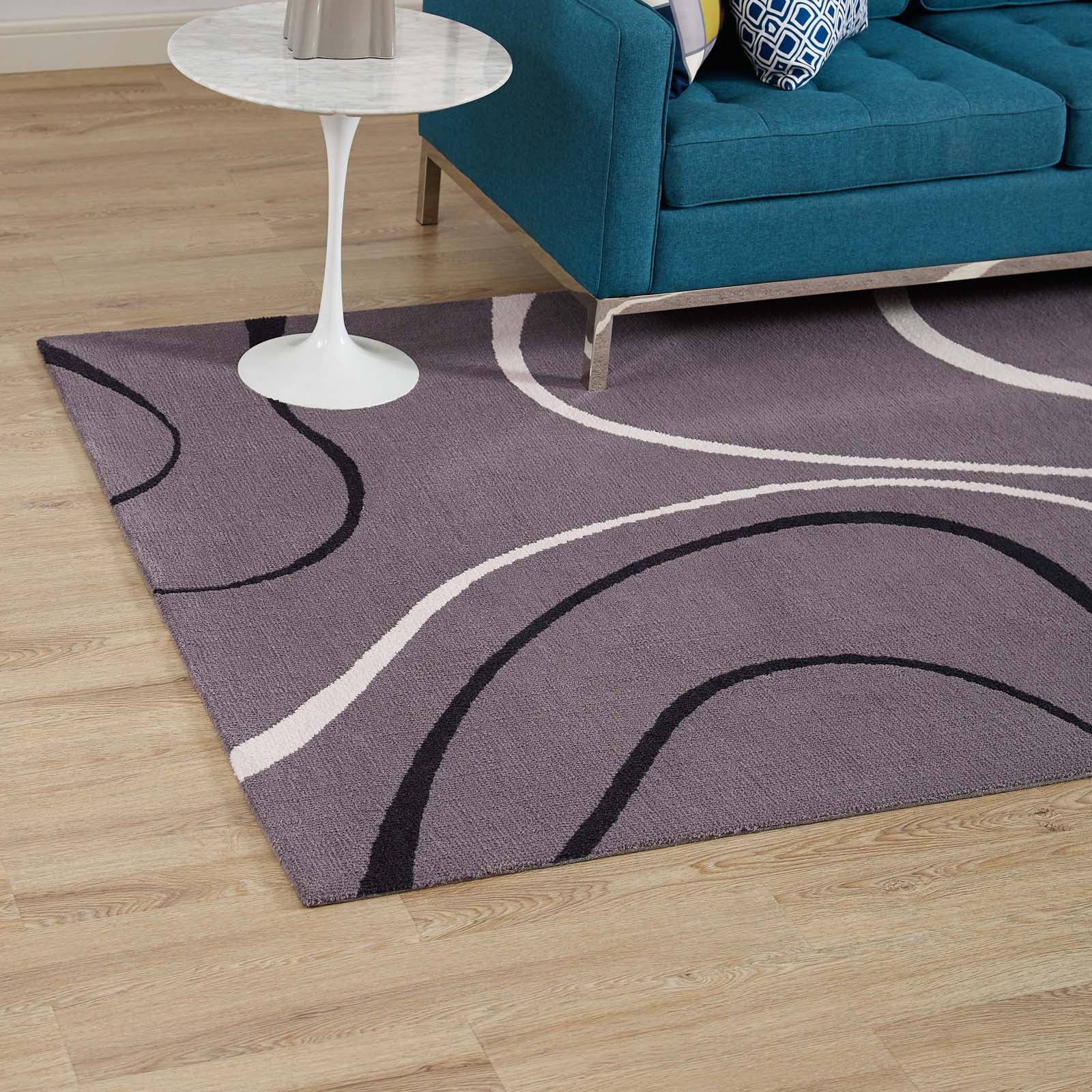 Therese Abstract Swirl 5x8 Area Rug by Modway