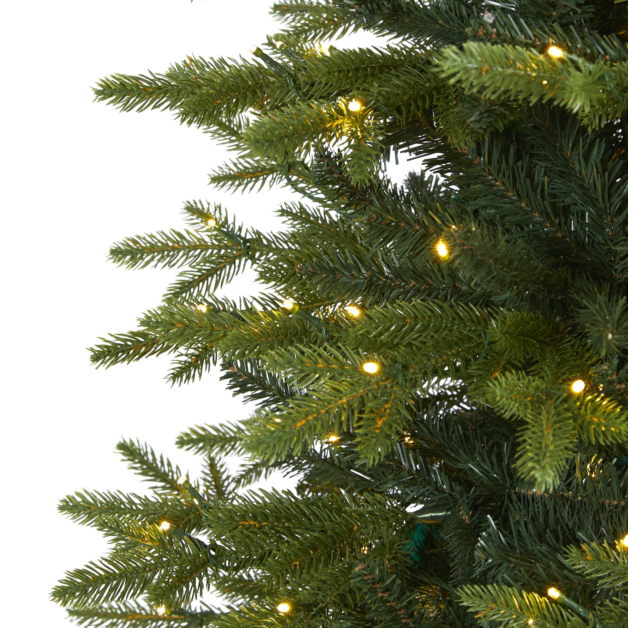 7.5' Belgium Fir 'Natural Look' Artificial Christmas Tree w/ 550 Clear LED Light