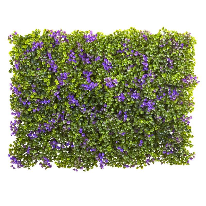 6"  x 6"  Purple & Green Clover Mat (Set of 12)