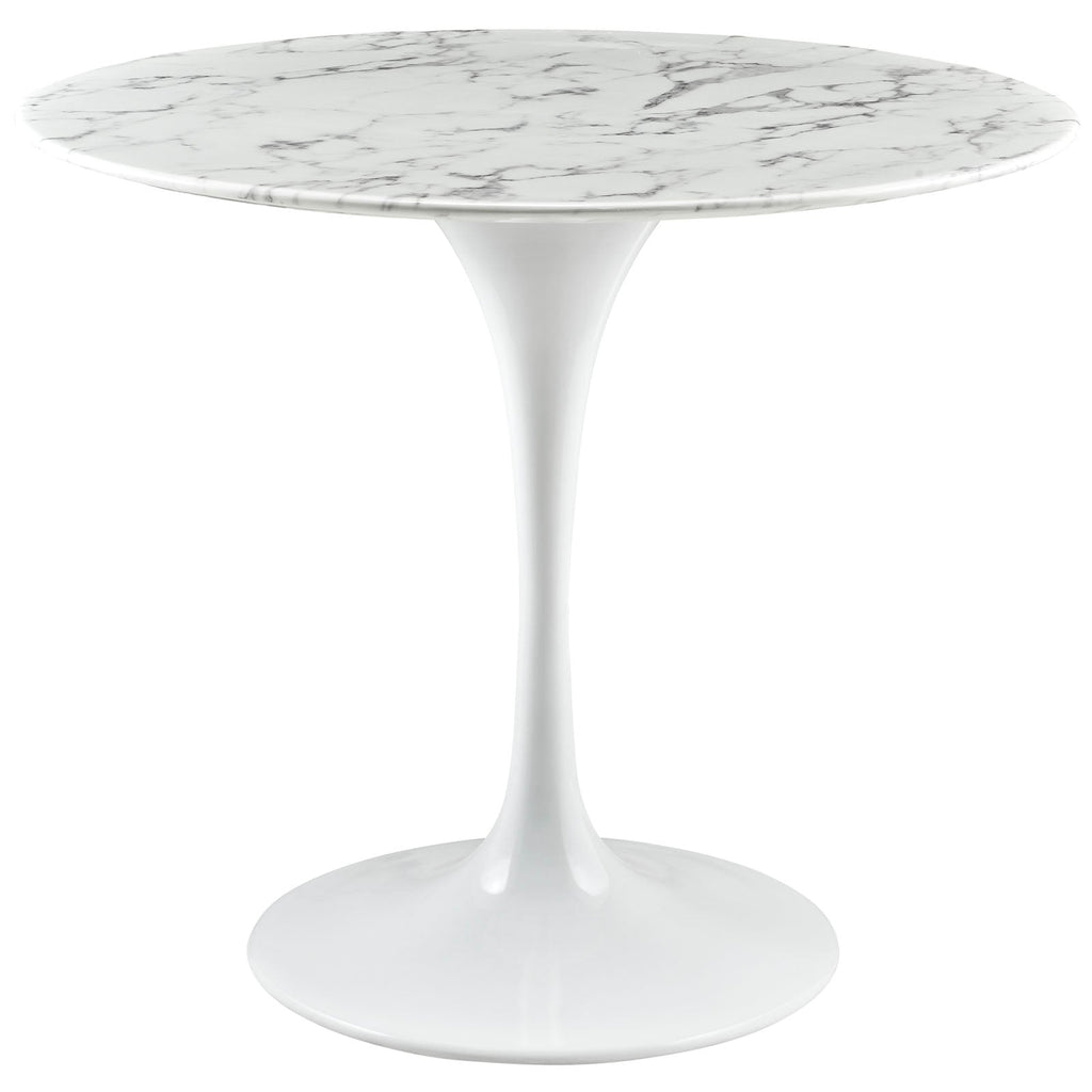 Lippa 36" Round Faux Marble Dining Table by Modway