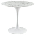 Lippa 36" Round Faux Marble Dining Table by Modway