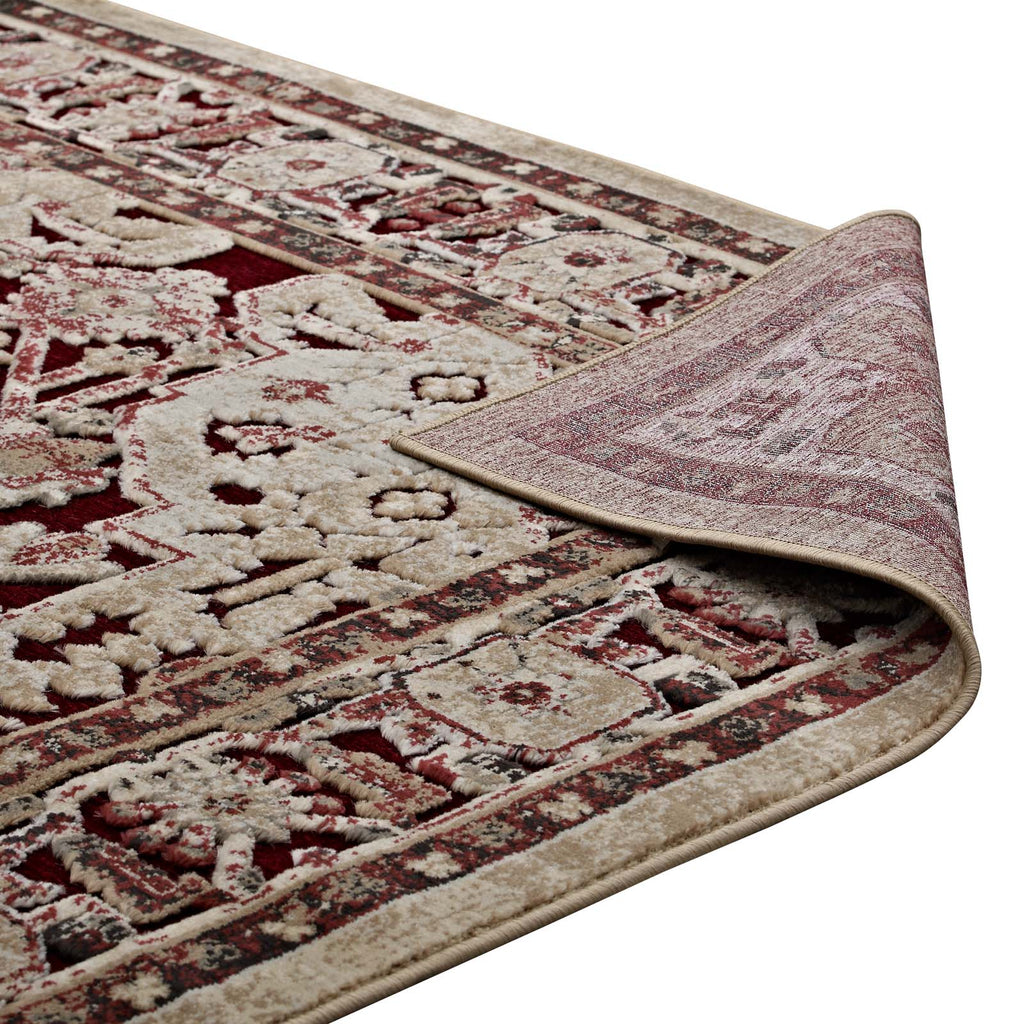 Grania Ornate Vintage Floral Turkish 8x10 Area Rug by Modway