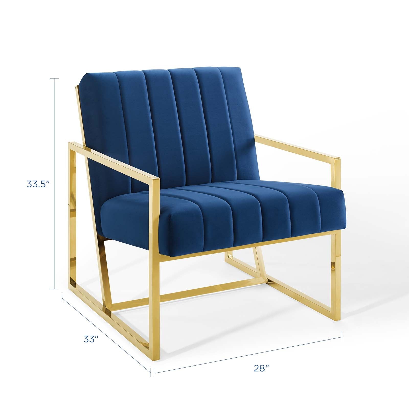 Inspire Channel Tufted Performance Velvet Armchair by Modway