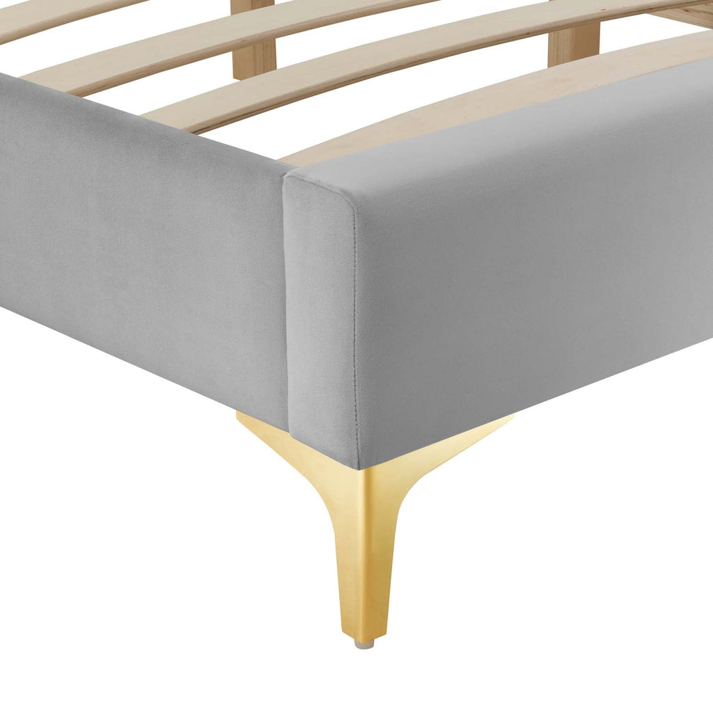Sutton Performance Velvet Twin Bed Frame by Modway