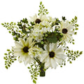 9" Mixed Cream Daisy Artificial Flower Bundle (Set of 3)