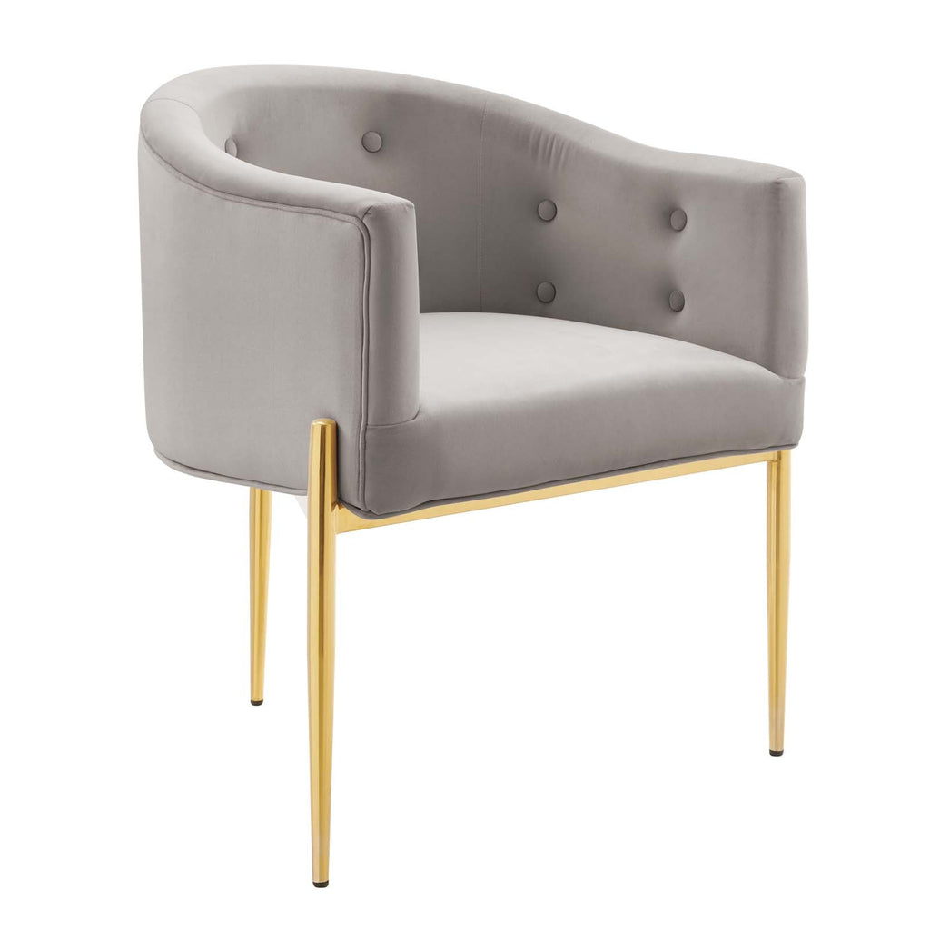 Savour Tufted Performance Velvet Accent Chairs Set of 2 by Modway