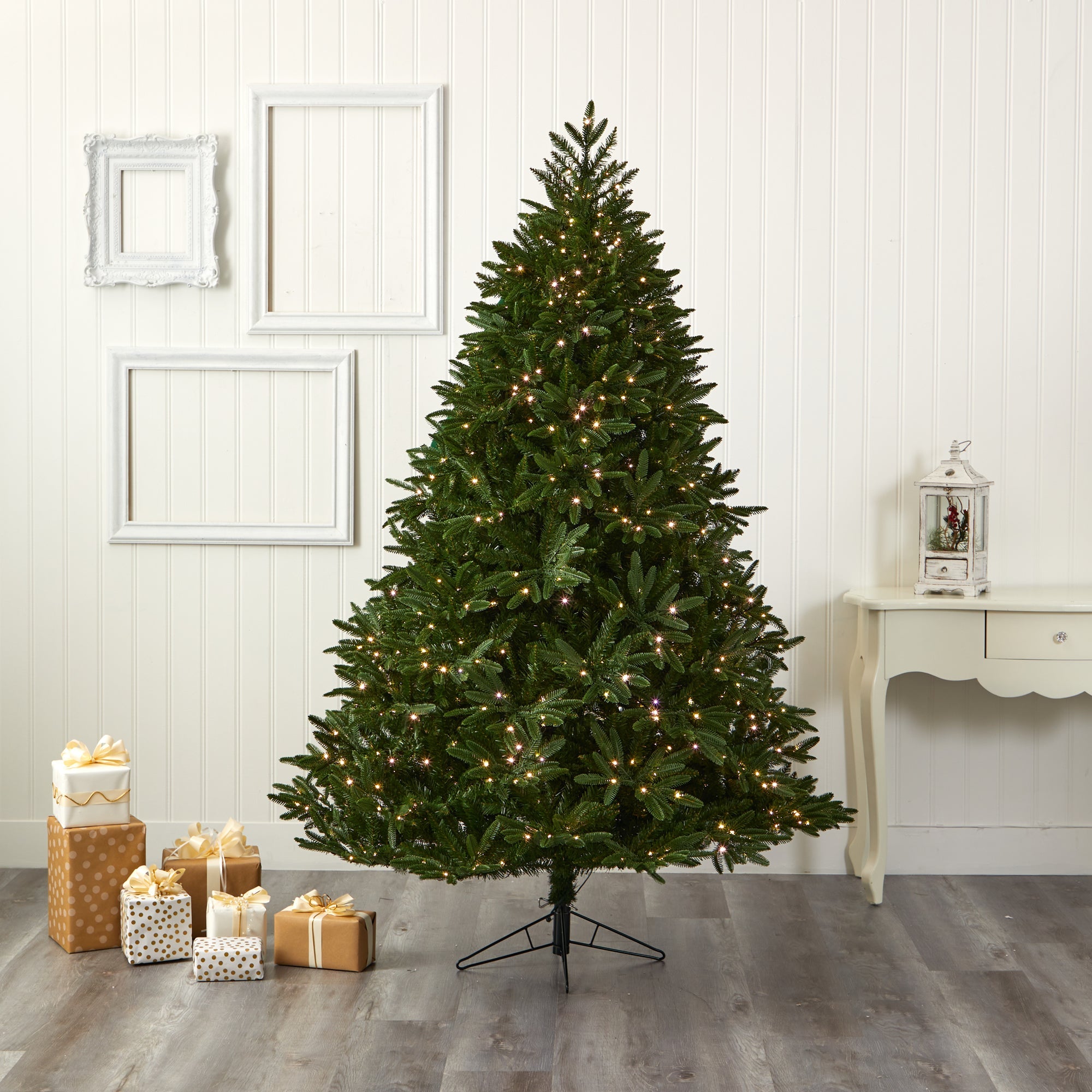 7' Oregon Spruce Artificial Christmas Tree w/ 850 Warm White Microdot LED Lights