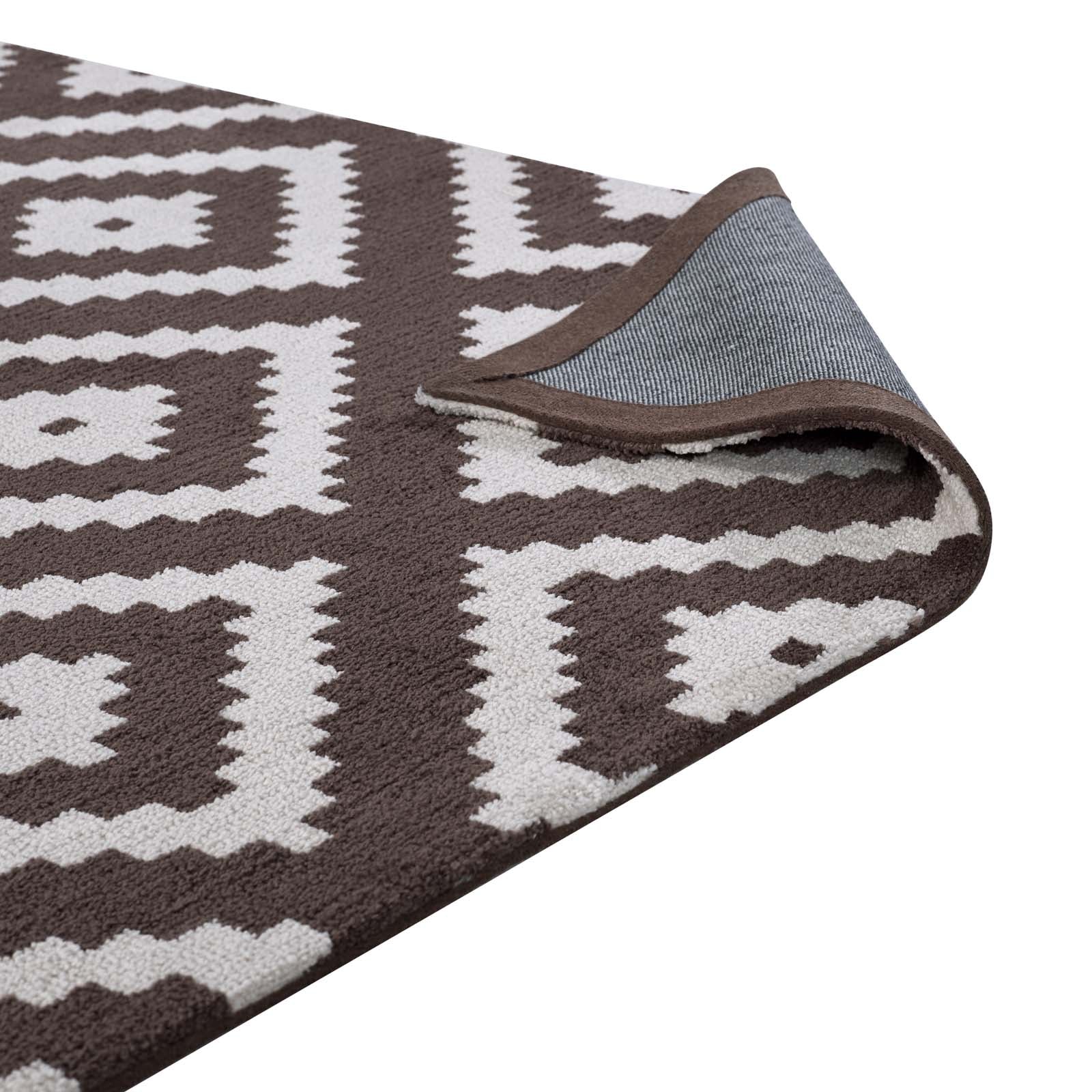Alika Abstract Diamond Trellis 5x8 Area Rug by Modway
