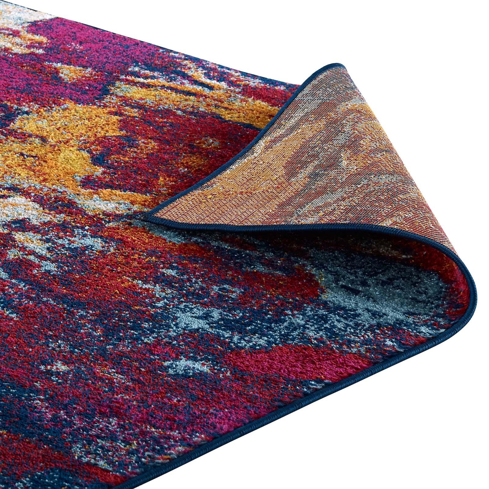 Entourage Foliage Contemporary Modern Abstract 5x8 Area Rug by Modway