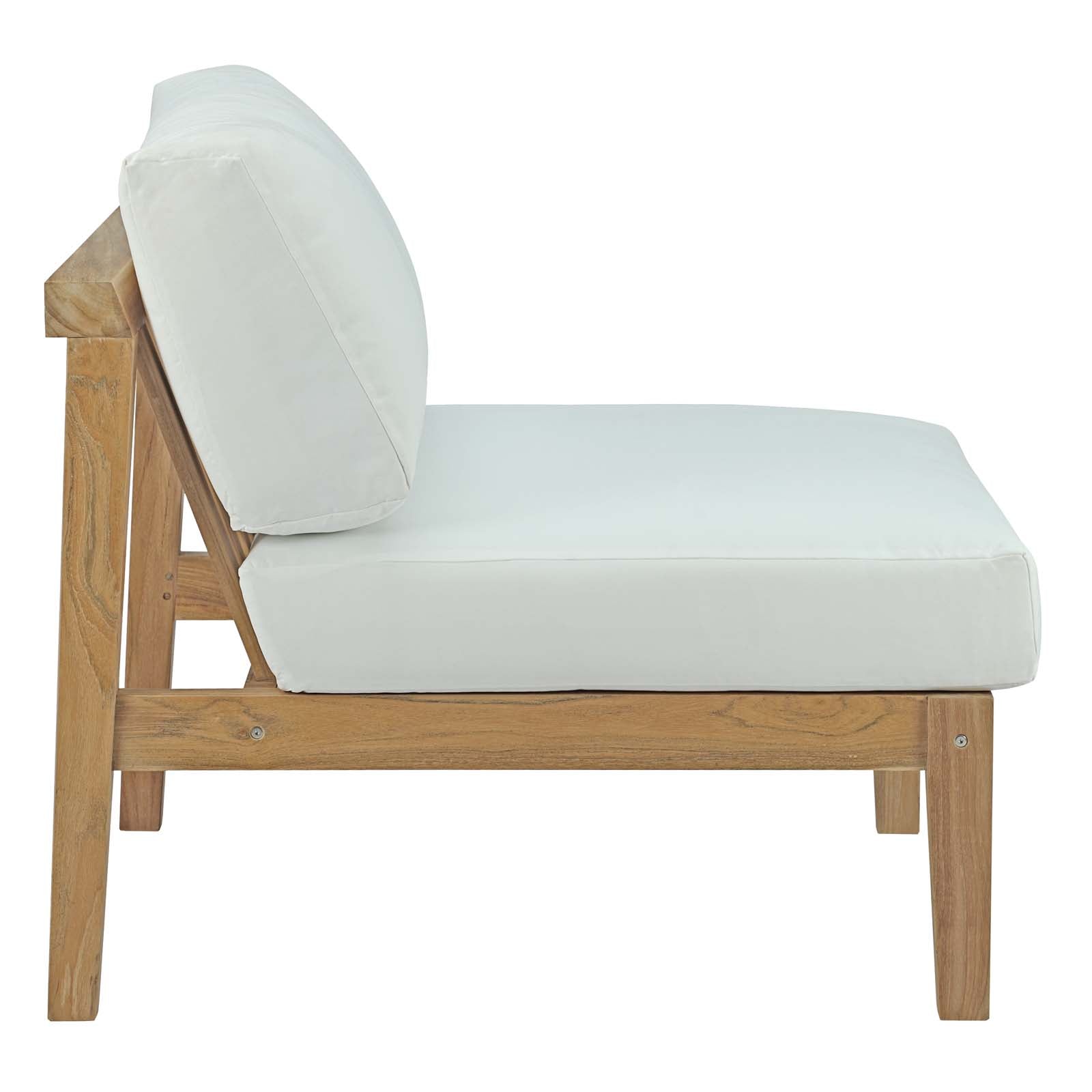 Bayport Outdoor Patio Teak Armless by Modway