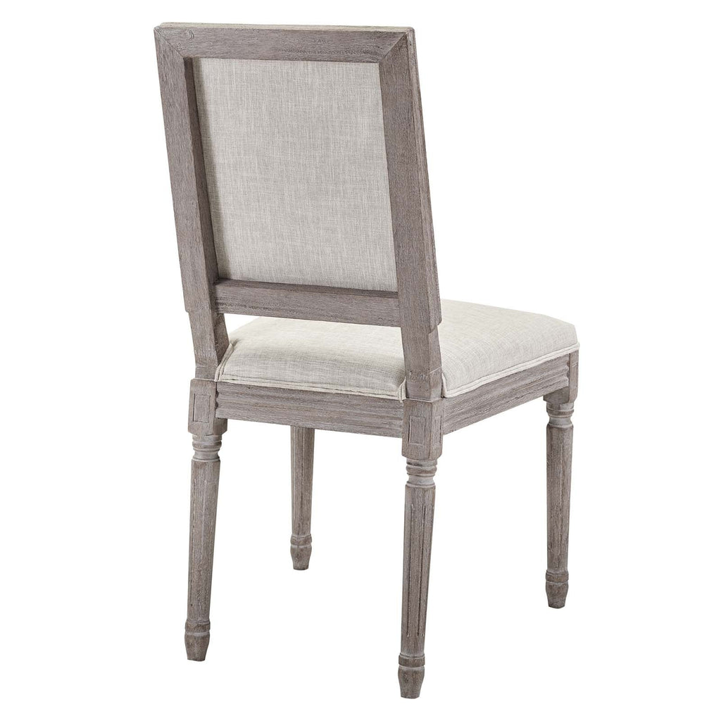 Court Upholstered Fabric Dining Side Chair Set of 4 by Modway