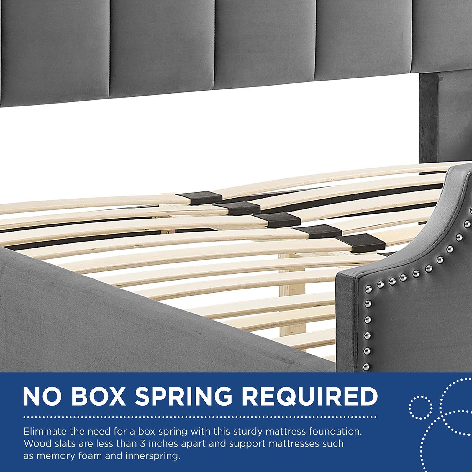 Lucille Performance Velvet Queen Platform Bed by Modway