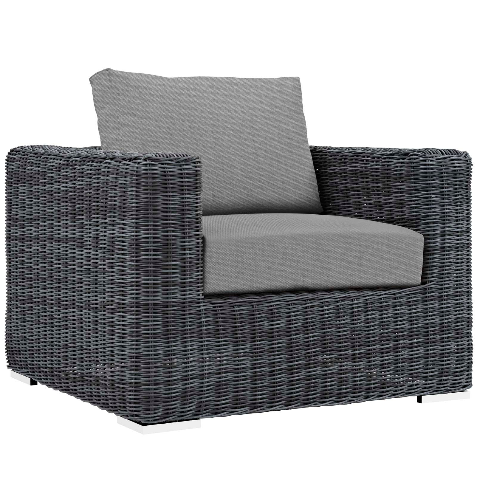 Summon 3 Piece Outdoor Patio Sunbrella¨ Sectional Set by Modway