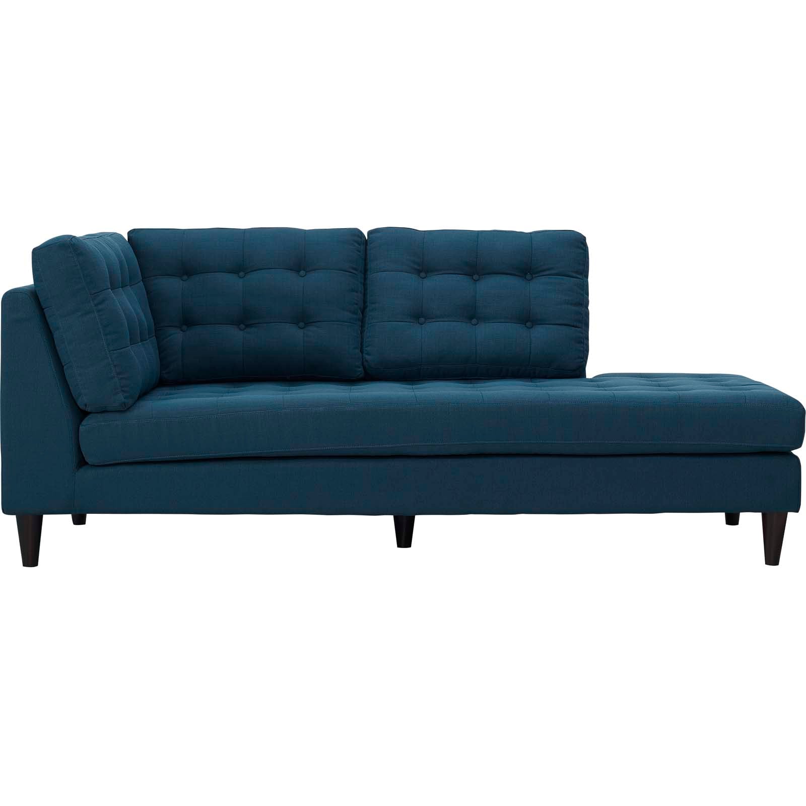 Empress Upholstered Fabric Right Facing Bumper by Modway