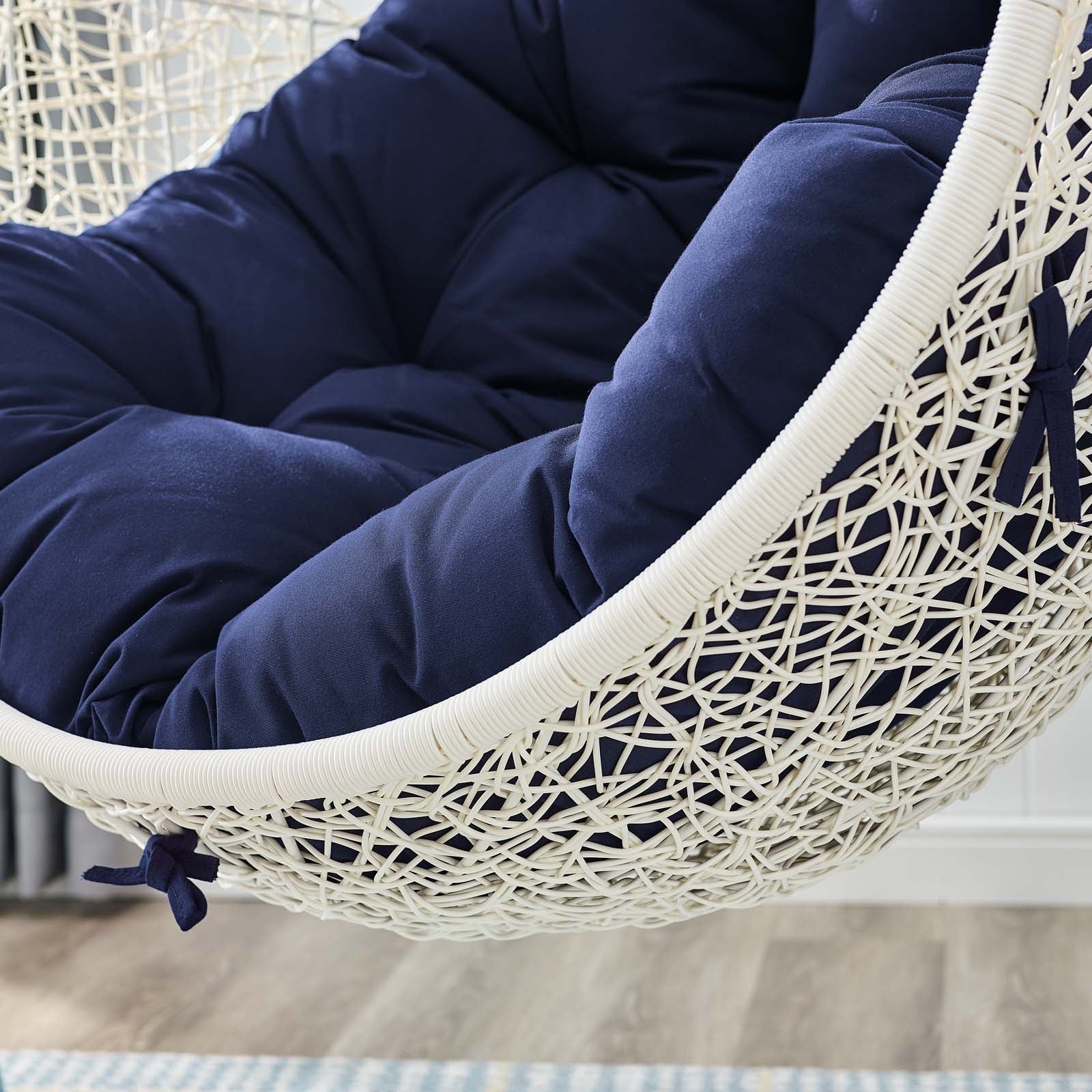 Hide Outdoor Patio Sunbrella¨ Swing Chair With Stand by Modway