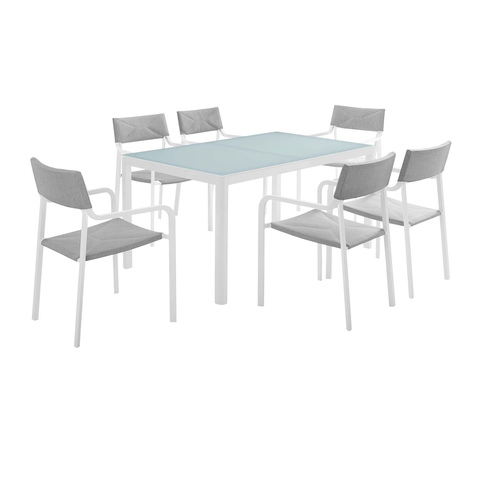 Raleigh 7 Piece Outdoor Patio Aluminum Dining Set by Modway