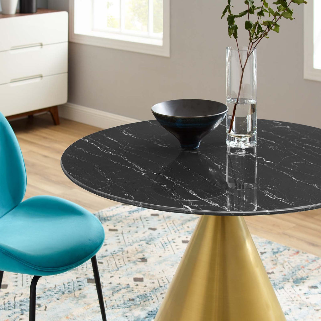 Tupelo 40" Artificial Marble Dining Table by Modway