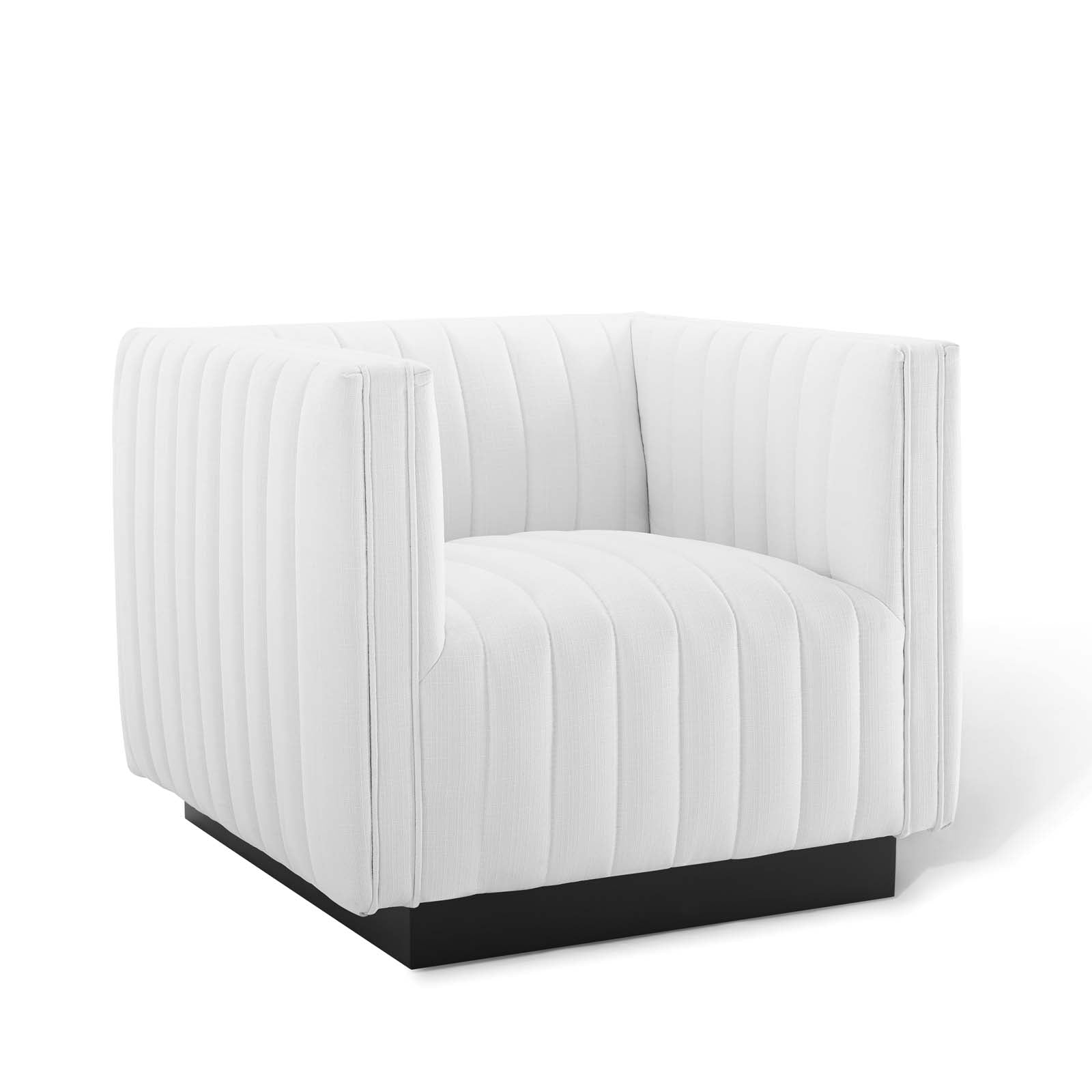 Conjure Upholstered Fabric Tufted Armchair Set of 2 by Modway