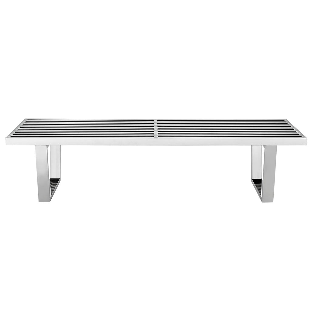 Sauna 5' Stainless Steel Bench by Modway