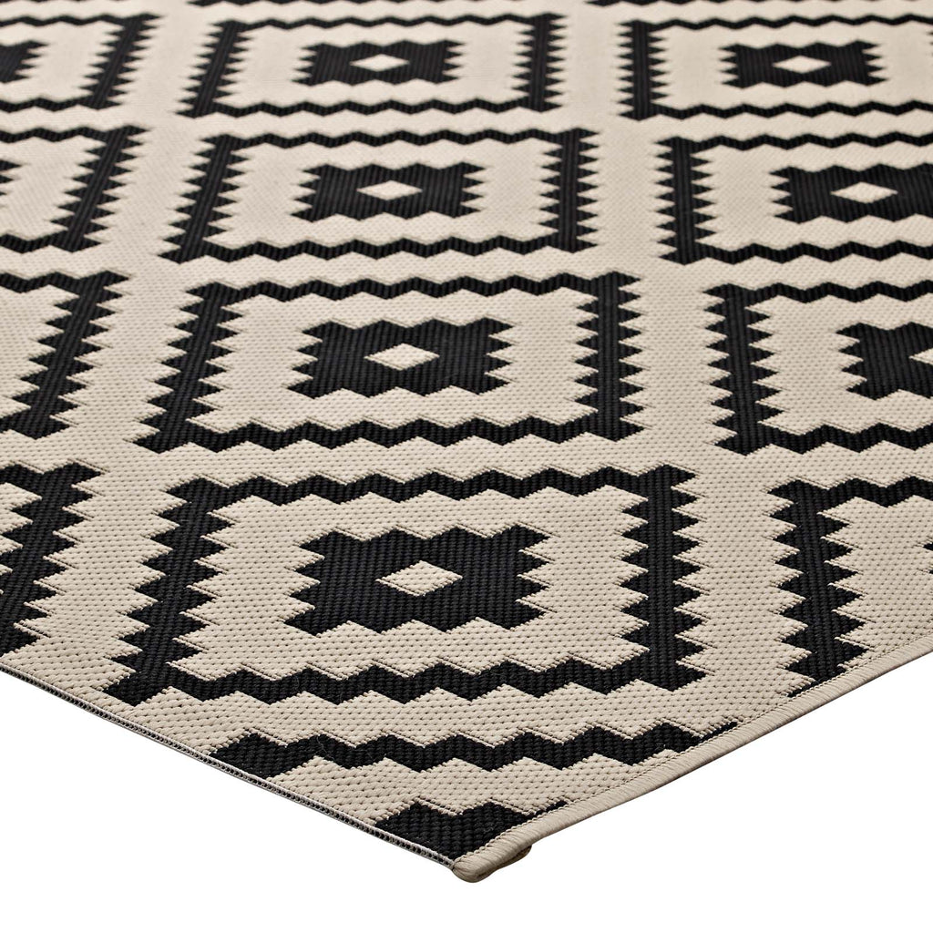Perplex Geometric Diamond Trellis Indoor and Outdoor 8x10 Area Rug by Modway