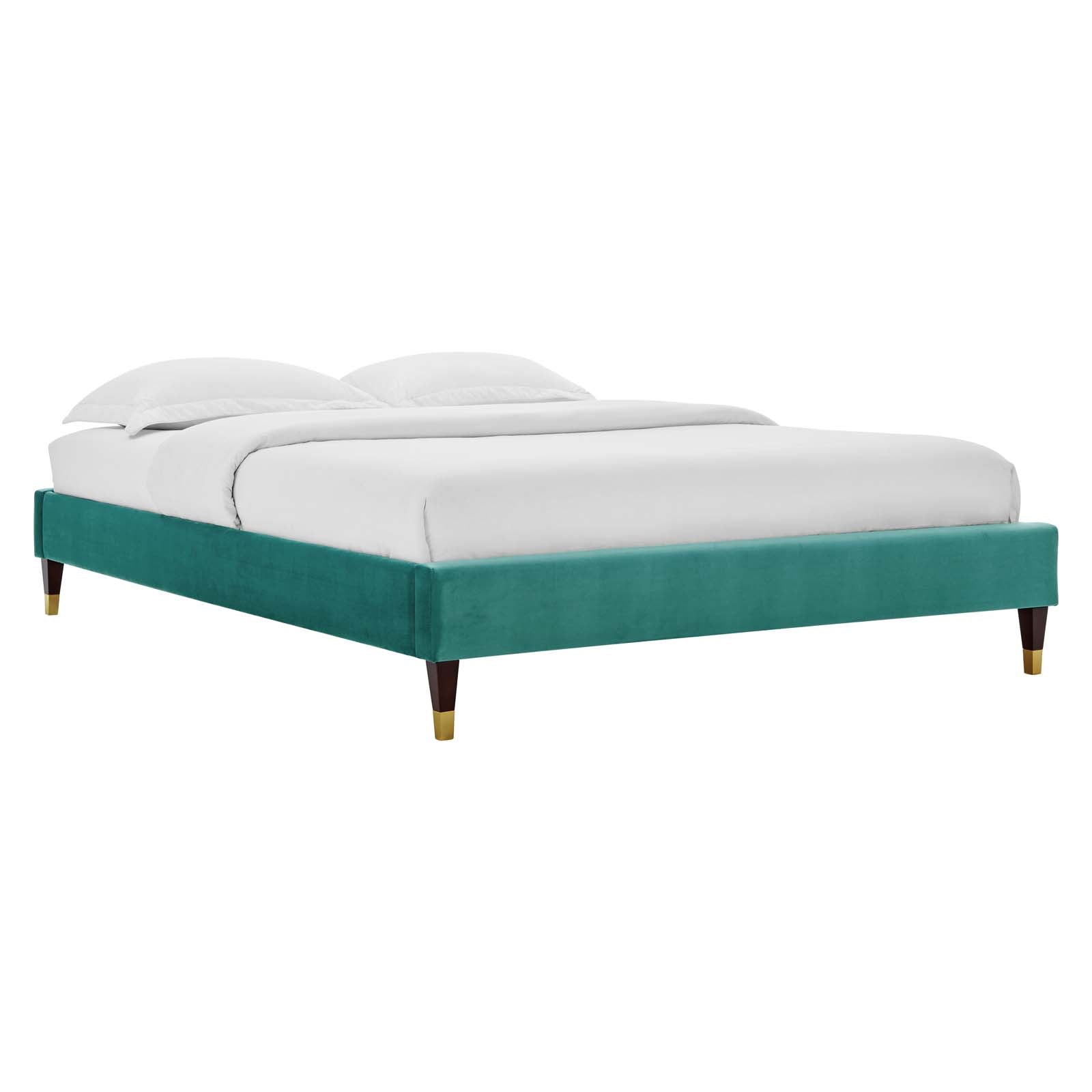 Harlow Performance Velvet Full Platform Bed Frame by Modway