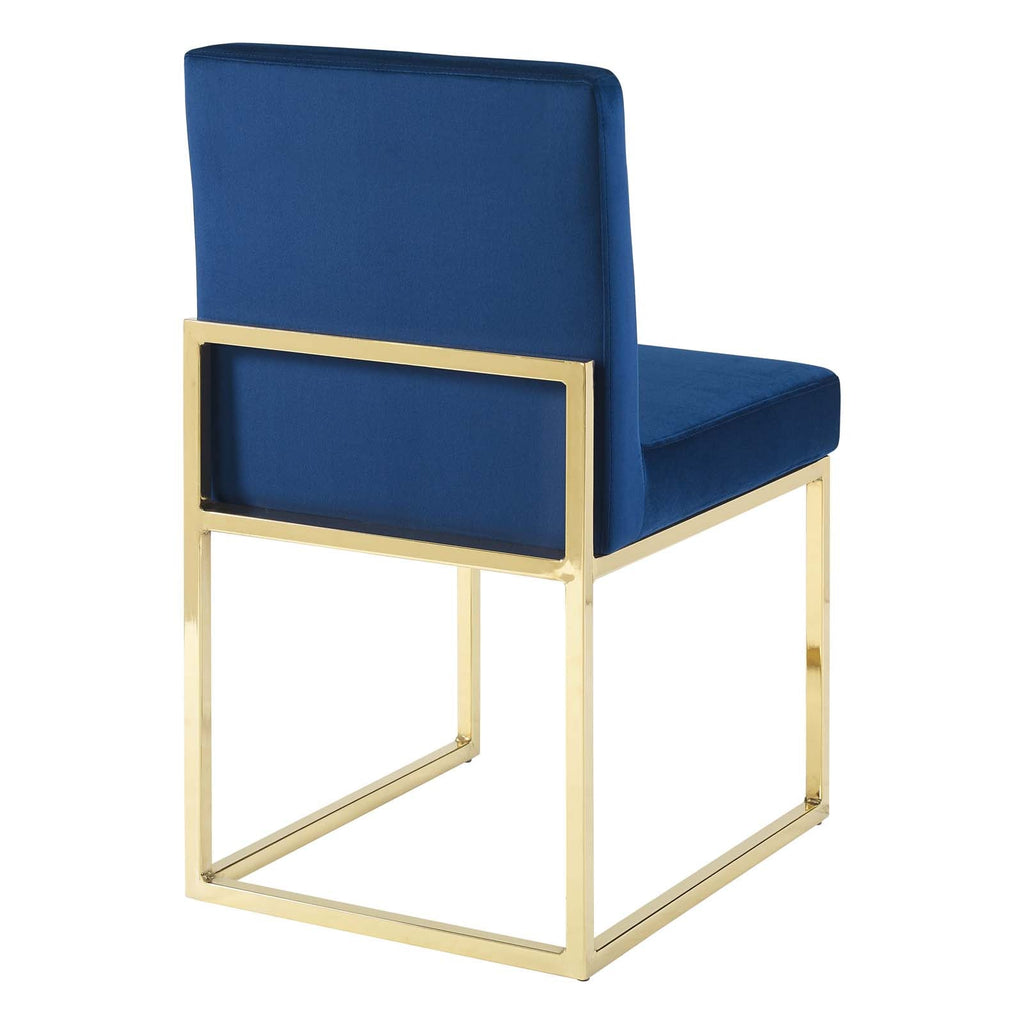 Carriage Performance Velvet Dining Chair Set of 2 by Modway