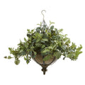 23"  Dusty Miller Artificial Plant in Hanging Bowl