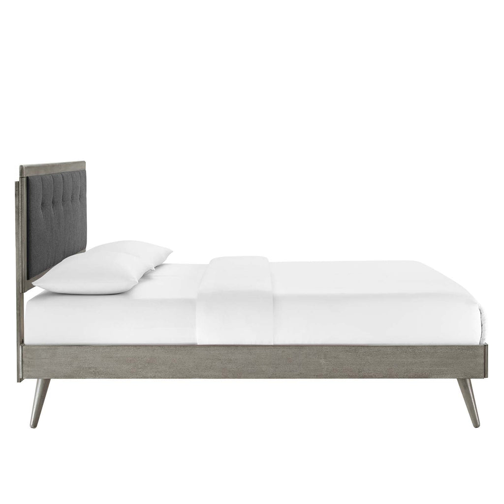 Willow Wood Queen Platform Bed With Splayed Legs by Modway