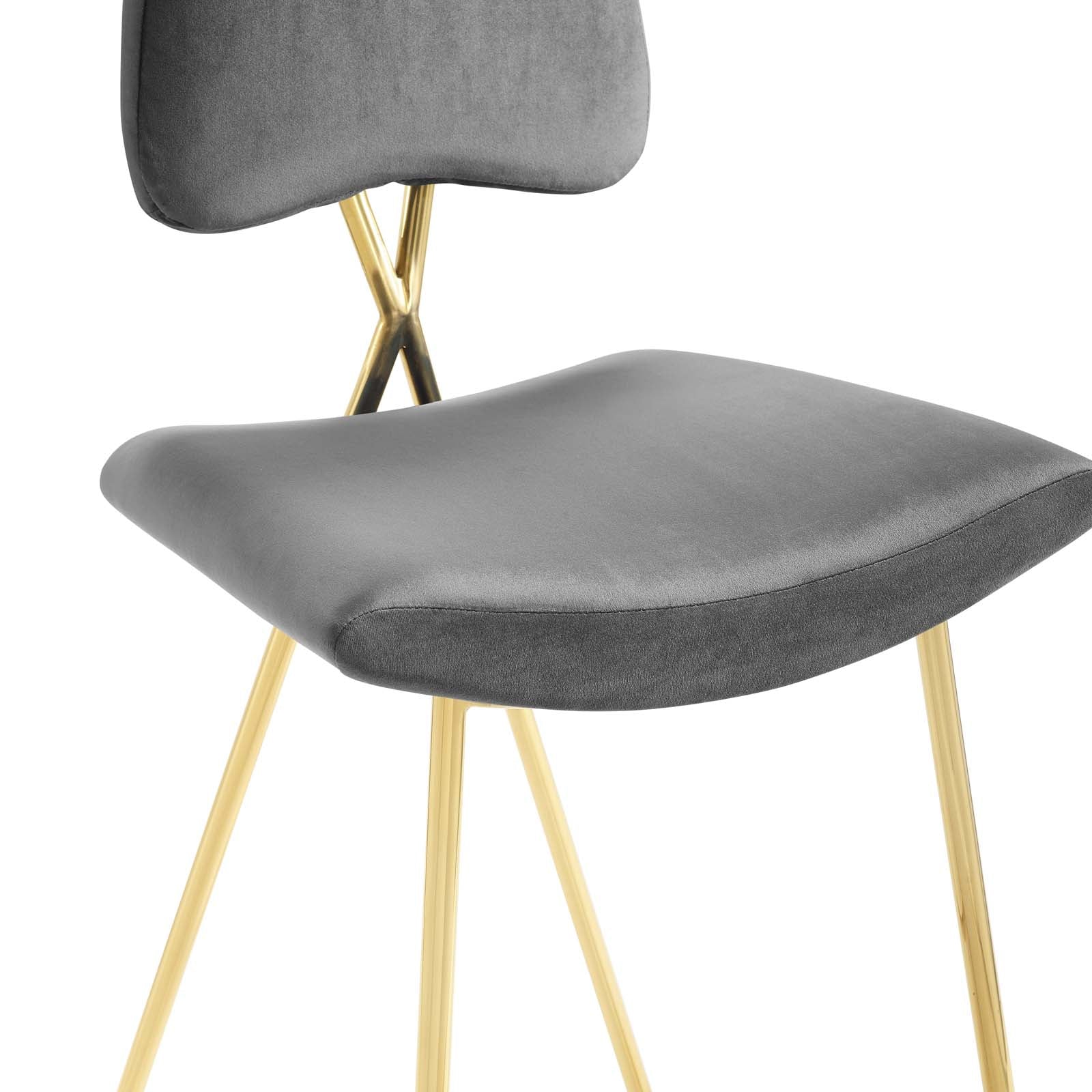 Ponder Performance Velvet Bar Stool by Modway