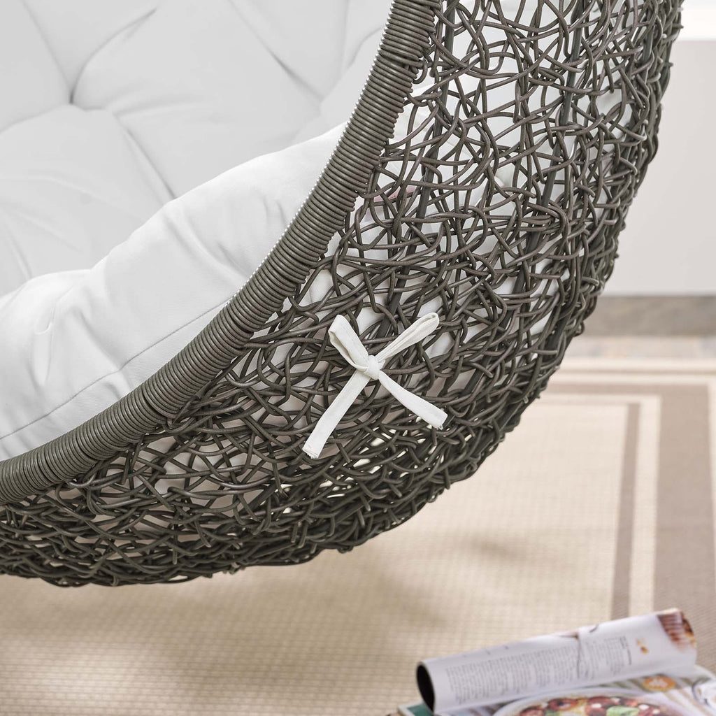 Hide Outdoor Patio Swing Chair With Stand by Modway