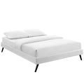 Loryn Vinyl Full Bed Frame with Round Splayed Legs by Modway