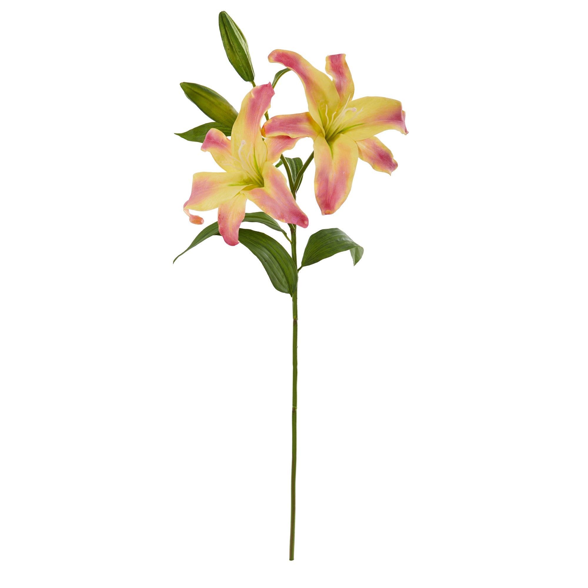 31" Rubrum Lily Artificial Flower (Set of 3)