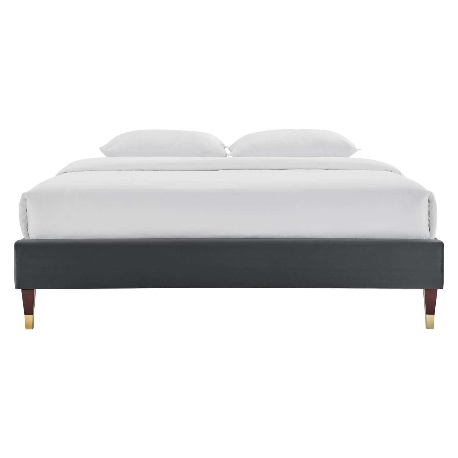 Harlow Performance Velvet King Platform Bed Frame by Modway